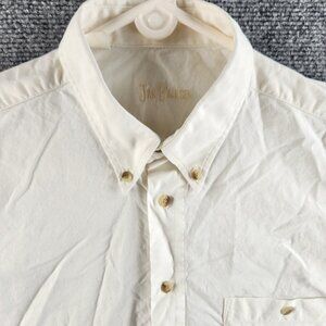 Jan Paulsen Mens 40 122 US 15.75 White Long Sleeve Button Up Shirt 100% Cotton